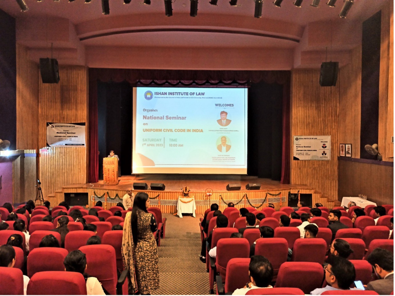 Ishan LLM Students presenting paper in National Seminar Greater Noida.